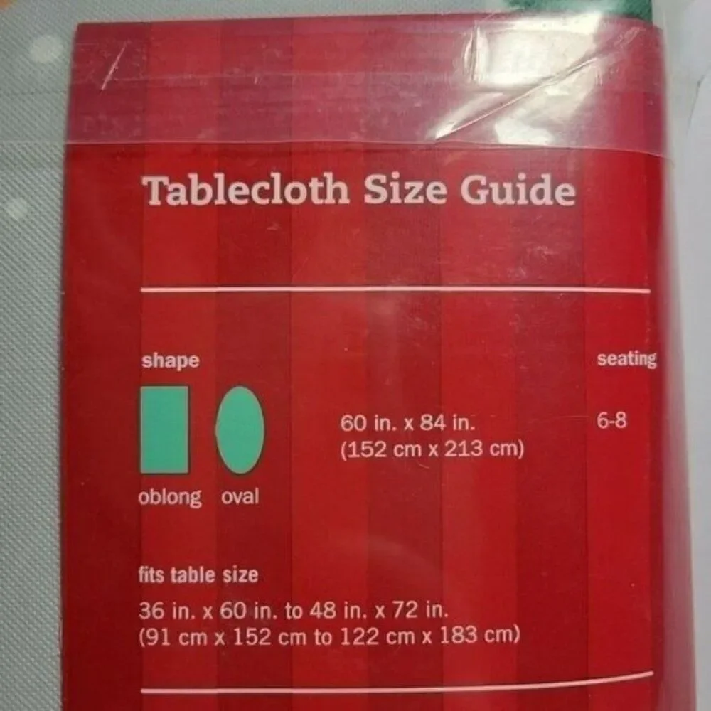 Christmas Vinyl Tablecloth 60